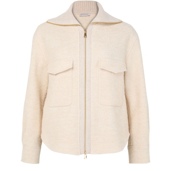 Zipped overshirt - Beige