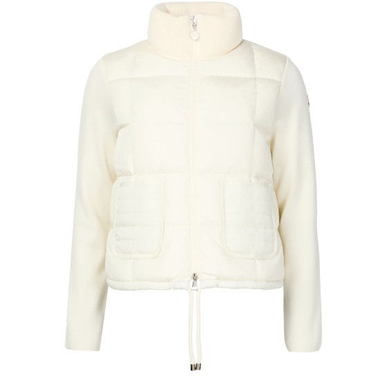 Bi-material jacket - Off-white