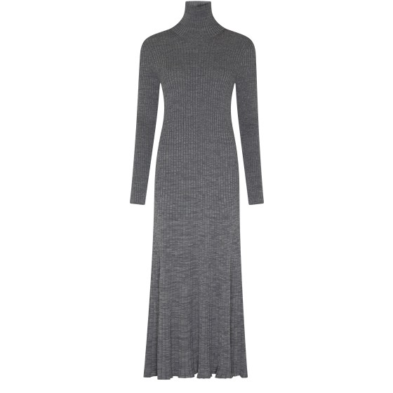 Knit maxi dress - grey