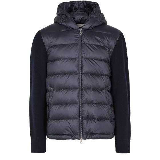 Bi-material jacket - Blue