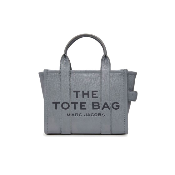 The Leather Small Tote Bag - grey