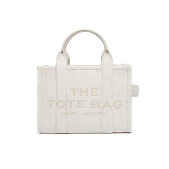 The Leather Small Tote Bag - Silver