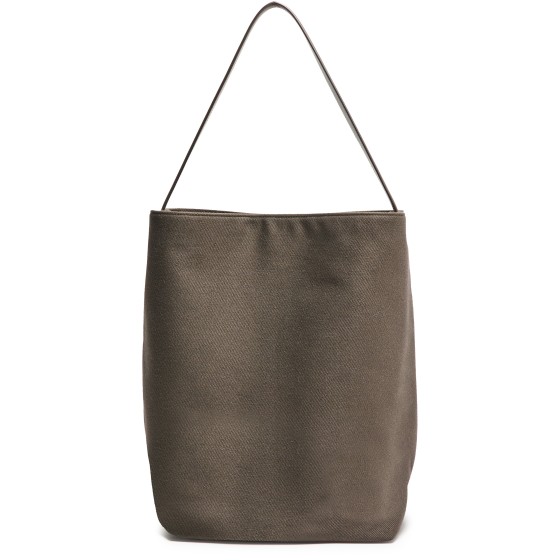 Large N/S Park Tote Bag in cotton canvas - brown