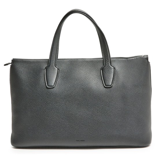 Marcel leather tote bag - Black