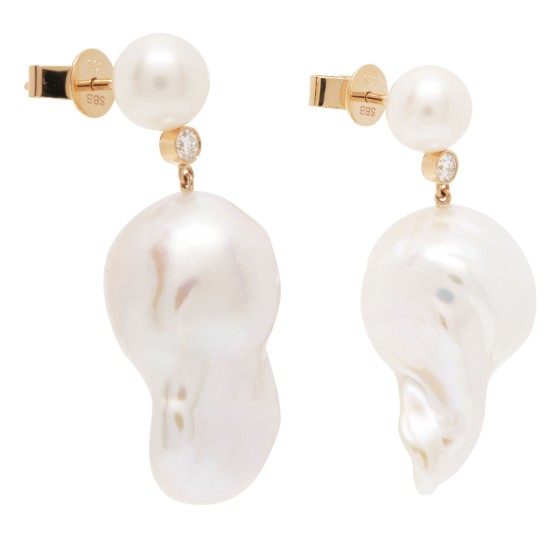 Venus Diamond Earrings - Gold