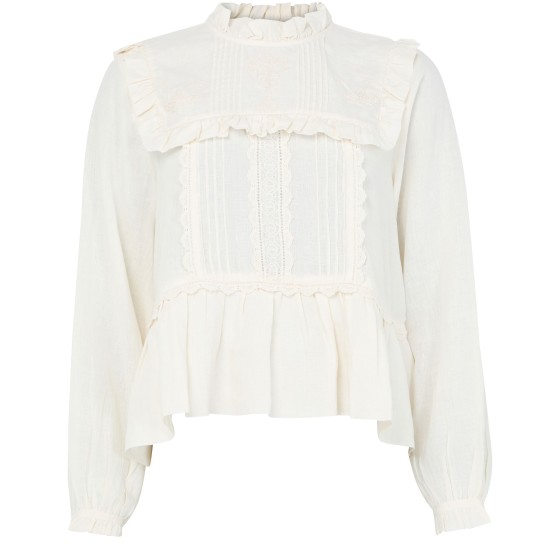 Jardin long-sleeved blouse - Off-white