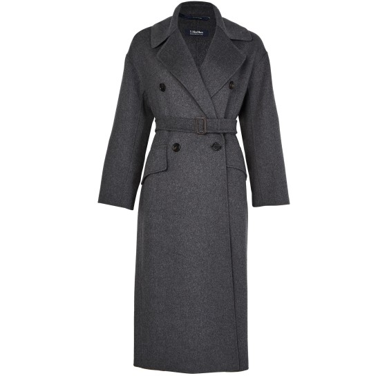Alice belted coat - grey
