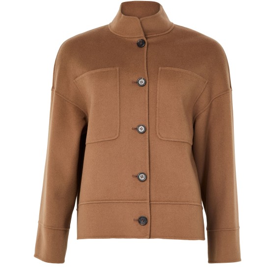 Buttoned jacket - brown