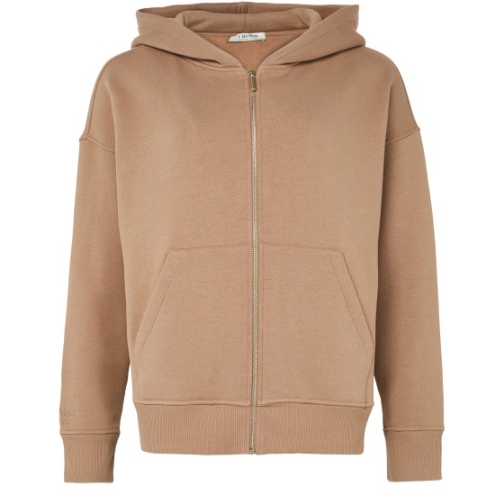 Julia zipped sweatshirt - brown