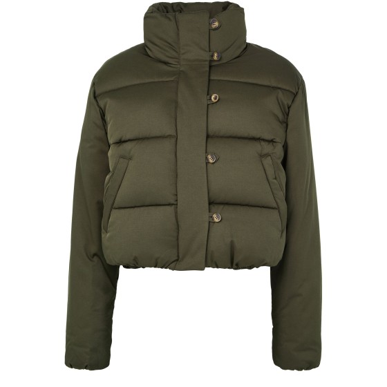 Flore short puffer jacket - Green