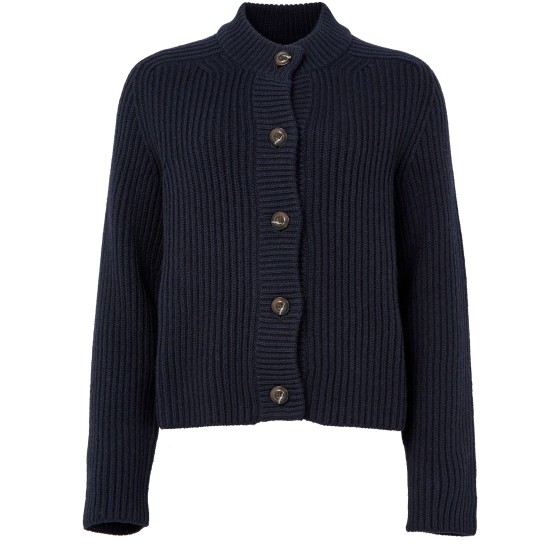 Flaubert wool cardigan - navy blue