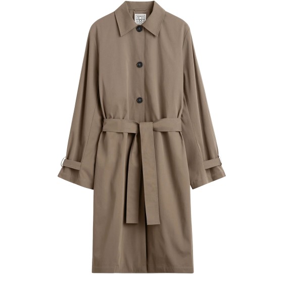 Lightweight spring trench coat - Metallic color