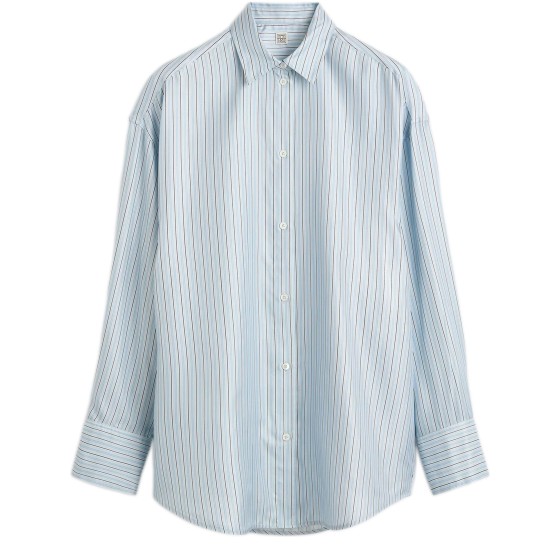 Oversized striped shirt - Blue