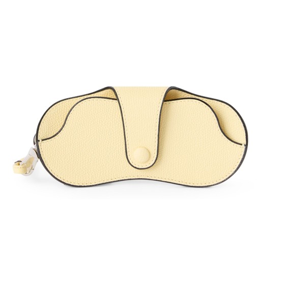 Leather spectacle case - Yellow