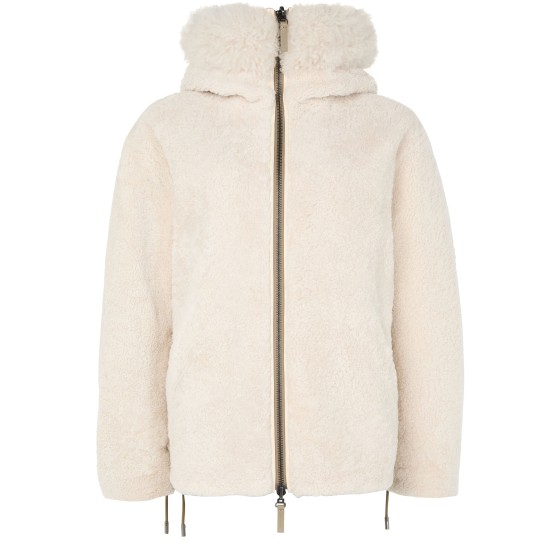 Reversible hooded jacket - grey