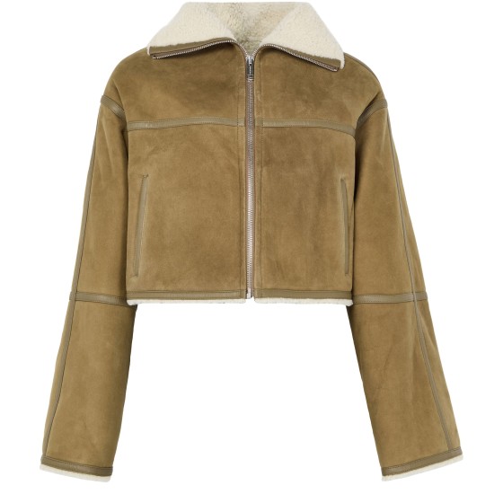 Lambskin leather jacket - Beige