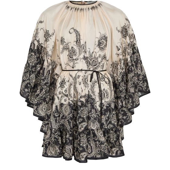 Rhiannon lantern mini dress - Black