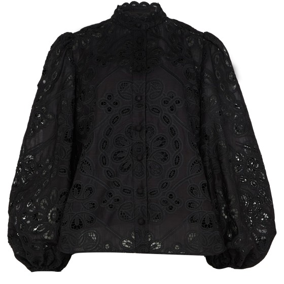 Rhiannon embroidered blouse - Black