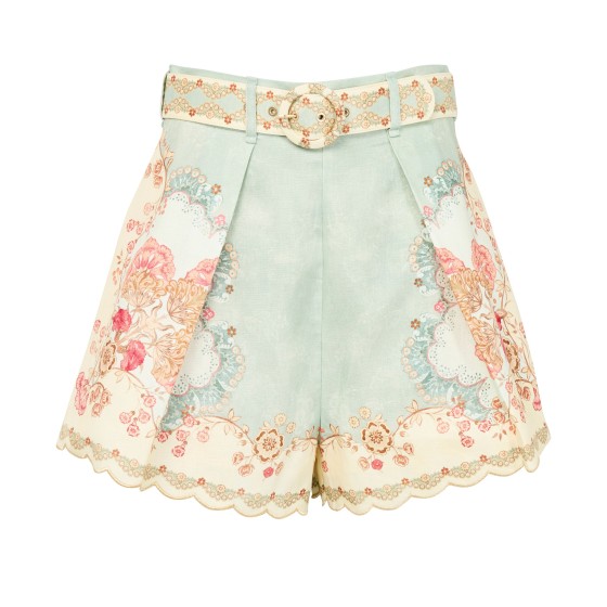 Daylight shorts with darts - Green