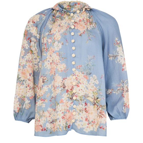 Cascadian Billow blouse - Blue