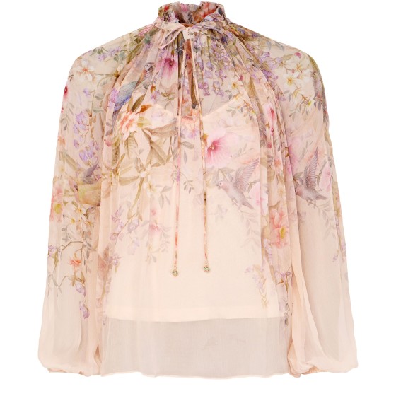 Rebellion billowing blouse - Beige